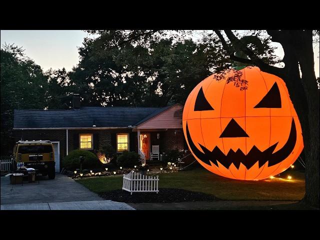 GIANT 26' INFLATABLE PUMPKIN FOR HALLOWEEN on AMAZON!