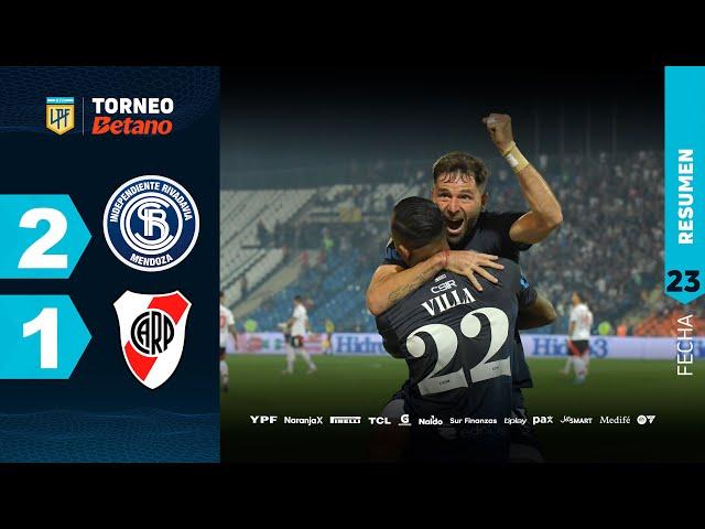 INDEPENDIENTE RIVADAVIA 2 - 1 RIVER I Resumen del partido | #TorneoBetano 2024