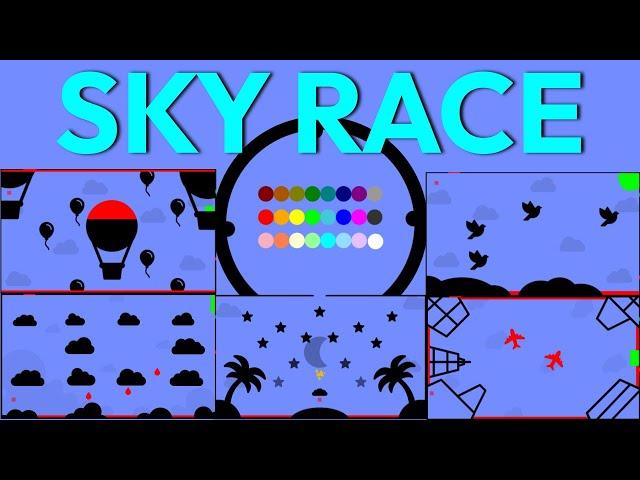 24 Marble Race EP. 53: Sky Race (by Algodoo)