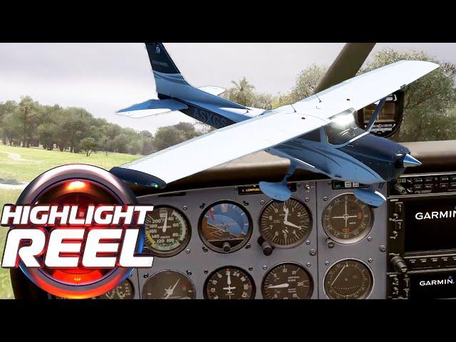 Actual golf course landing recreated in Flight Simulator ️ | Highlight Reel # 790