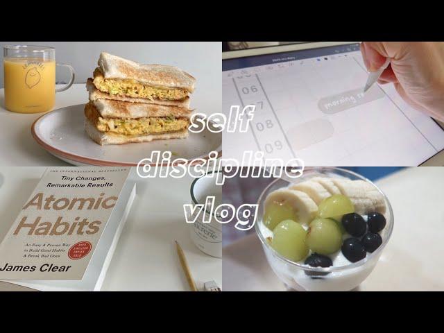 self-discipline vlog | online course | making my fav healthy sandwich | a productive day with me