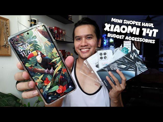 UNBOXING & REVIEW ACCESSORIES XIAOMI 14T 2024 | MINI SHOPEE HAUL XIAOMI 14T ACCESSORIES