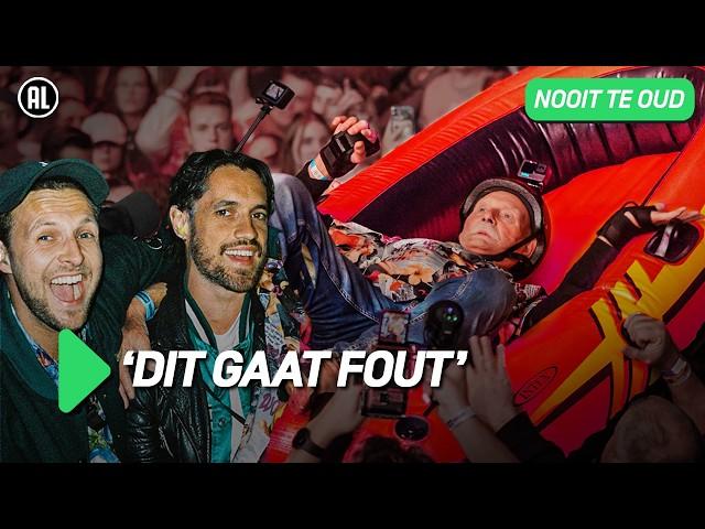 Opa (88) VALT met CROWDSURFEN op FESTIVAL | NOOIT TE OUD S1#1 | NPO 3