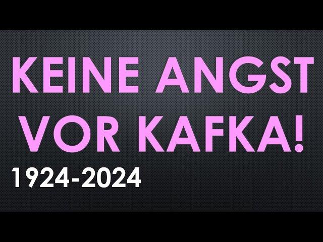 Keine Angst vor Kafka! 100 Jahre Franz Kafka 1924-2024 Literatur Klassiker Büchertipps #booktube