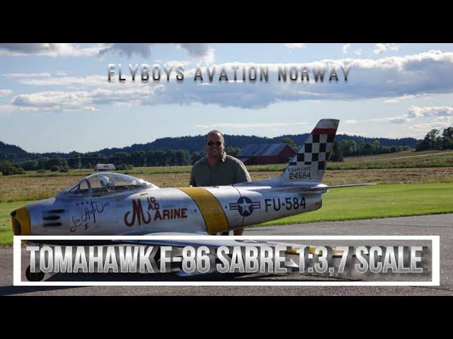 GIANT RC F-86 SABRE TOMAHAWK 1:3,7 SCALE