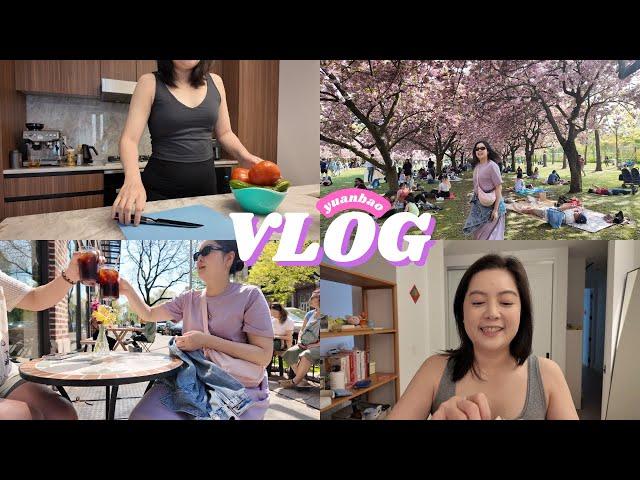 回歸拍紐約VLOG🫶新生活開始！忙碌的紐約人週末聚會滿滿＆分享健康飲食心得～