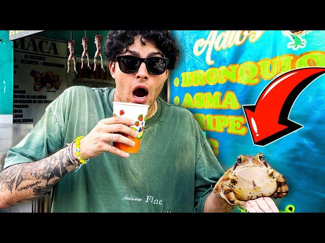 FROG JUICE?! BIZARRE TOUR at GAMARRA MARKET - PERU