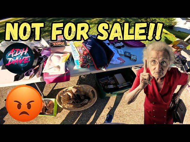 This garage sale was so frustrating I walked away...