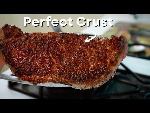 Cook A Simple NY Strip Steak to PERFECTION In A Cast Iron Skillet - Step By Step 