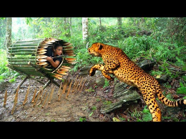 Full video: 150 days Monsters attack, build shelters, set traps for wild animals \ phượng pú