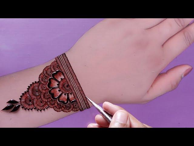 Back hand simple mehndi design | Easy beautiful mehndi design | Mehandi design | Mehndi design