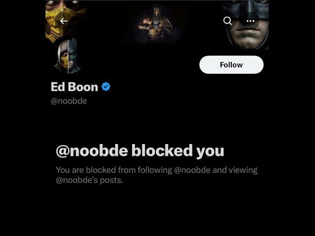 Ed Boon blocking ppl who dare to criticize the Khaos Reigns story