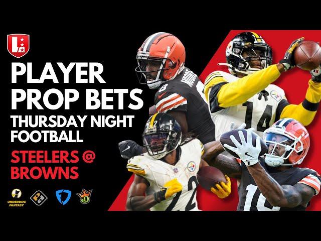 NFL Player Prop Picks Week 12 Thursday Night Football: Steelers @ Browns | TNF Week 12 Best Bets