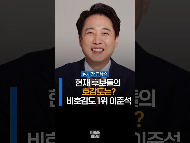 지금 대선 후보들의 비호감도 1위는 이준석