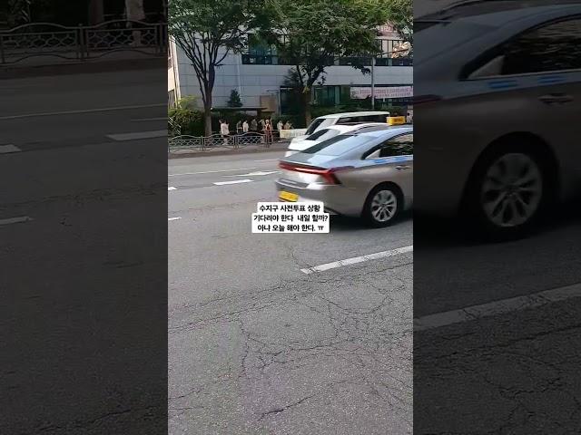 수지구 사전 투표상황 오늘 할일을 내일로 미루지 말라!  대한민국의 경제를 위해
