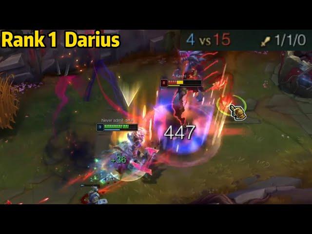 Rank 1 Darius: The CRAZIEST COMEBACK in KR High Elo!