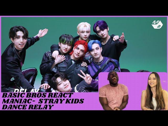 Basic Bros REACT | STRAY KIDS 'MANIAC' DANCE RELAY