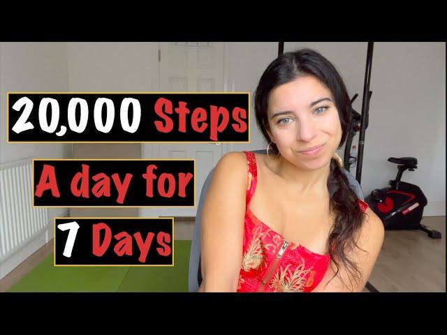 I walked +20,000 STEPS EVERYDAY for a WEEK | **INSANE RESULTS?!**