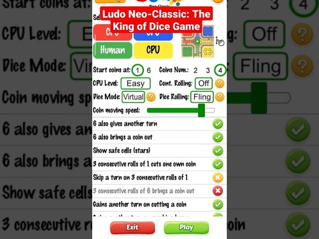Ludo Neo-Classic: King of the Dice Game  Never give up best trick Right time right decision to Win