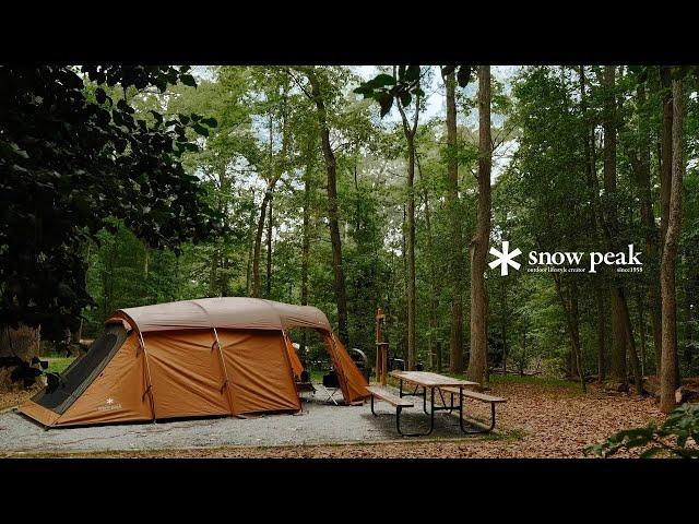 Our Last Summer Camping Trip  Tent Camping with My Dog | Snow Peak IGT,  Entry 2 Room Elfield Tent