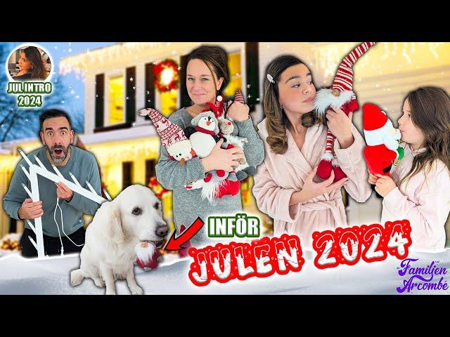 FAMILJEN JULPYNTAR HUSET inför JULEN 2024 | VLOGG *JUL INTRO*