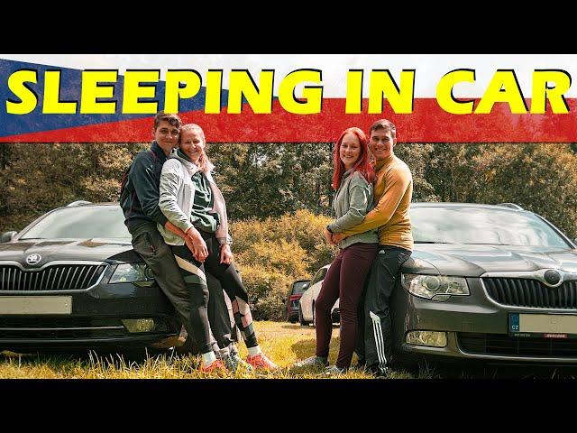 ROAD TRIP AROUND CZECH REPUBLIC | Sleeping in car