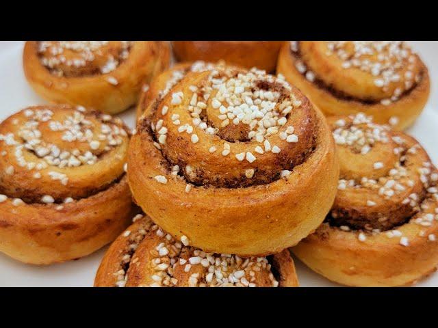 Easy Cinnamon Buns Recipe | How To Make Swedish Cinnamon Buns (Kanelbullar)