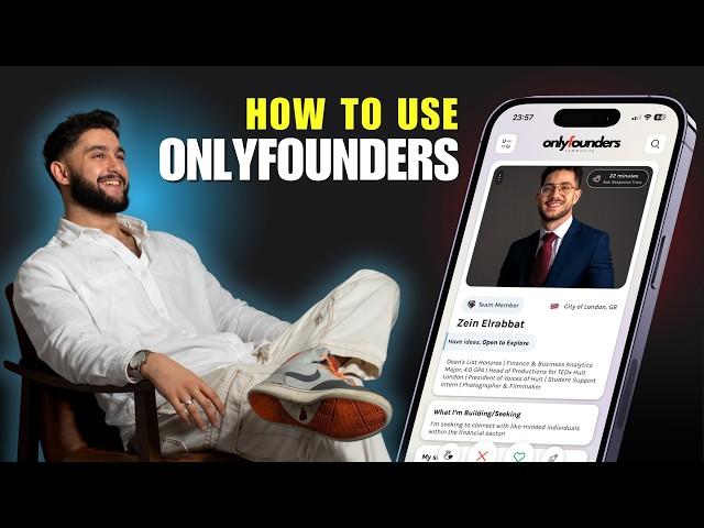 How to Use OnlyFounders App  (Find CoFounders)