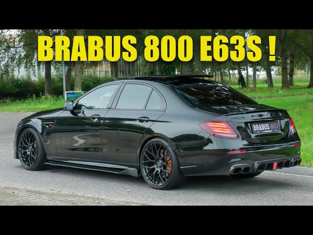 900HP Mercedes E63S AMG BRABUS 800 - CRAZY DRIVING, LOUD Accelerations, FLY-BY!