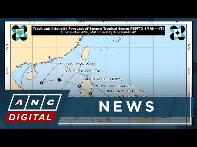 'Pepito' seen to reach super typhoon level before possible landfall in Central, S. Luzon Saturday