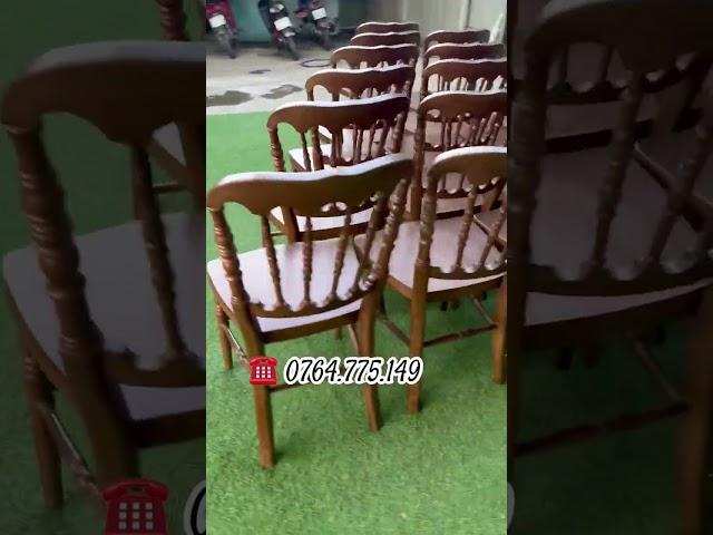 Ghế gỗ nhà hàng #napoleon #0764775149 #banghegocafetungduong #noithattungduong #ghean #gheango