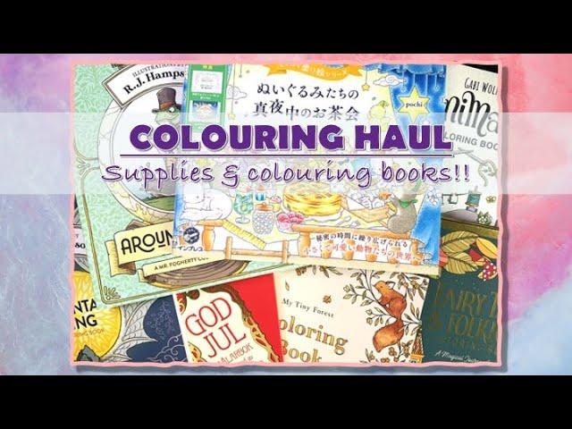 LARGE COLOURING BOOK HAUL | SEPTEMBER 2024 | ADULT COLOURING