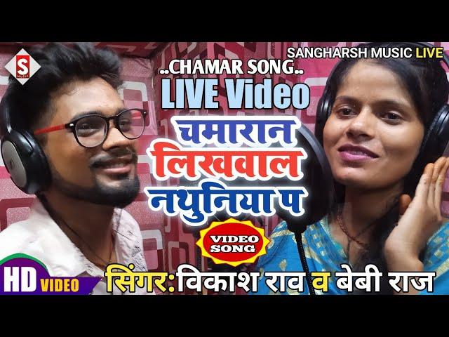 Chamaran Likhawala Nathuniya Pa||चमारान लिखवाल नथुनिया प||#vikash_rao,#baby_raj Chamar Song2022 Live