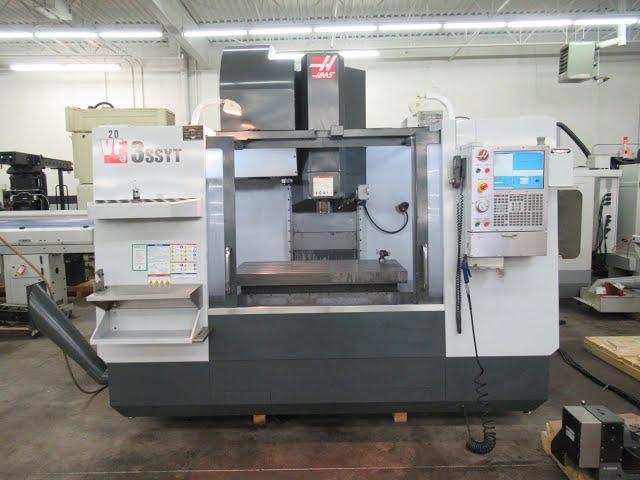 Haas VF-3SSYT CNC VMC, Haas TR-160-2 Twin Platter 2-Axis Trunnion Table & More www.machinesused.com