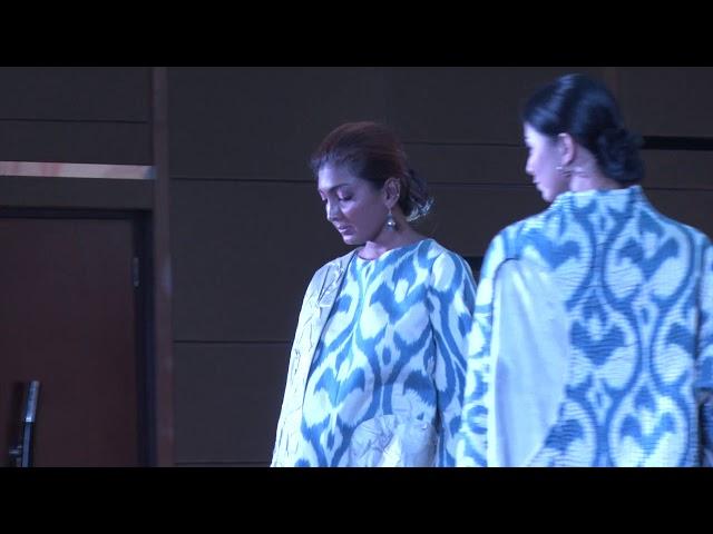 World Ikat Textiles Symposium 2019 Fashion Show - Umarova Markhamat, Maru, Uzbekistan