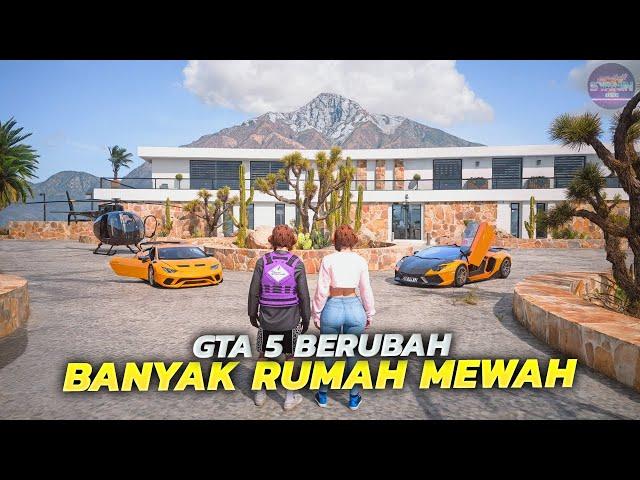 Main Berdua ke Kota Baru GTA 5 Banyak Rumah Mewah Realistis!