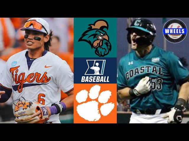 Coastal Carolina vs #6 Clemson | Regional Final | 2024 College Baseball Highlights