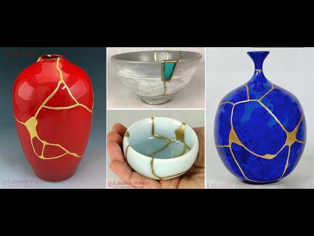 What is Kintsugi Art and Process? How is Kintsugi Repair Made?  Kintsukuroi Art Lesson and Metaphor