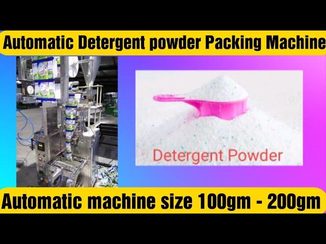 Automatic Detergent powder Pouch packing machine| small size packing machine | Hitran Industries