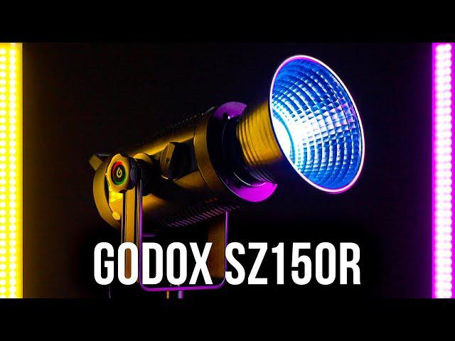 Godox SZ150R Review (Zoomable RGB LED Light + Green/Magenta Tint Control)