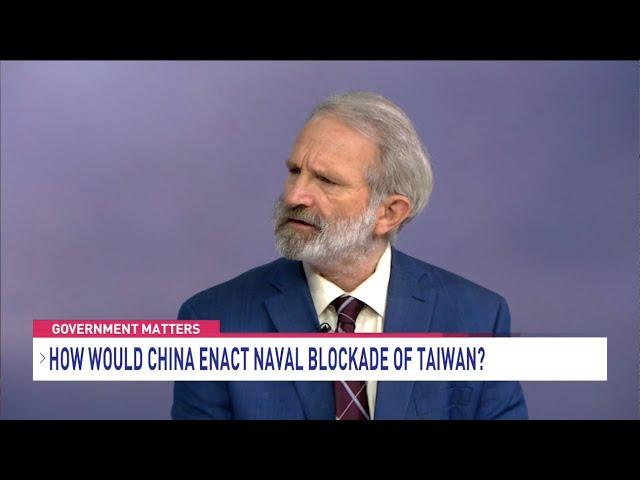 A blockade of Taiwan by China would be a "power grab," says researcher