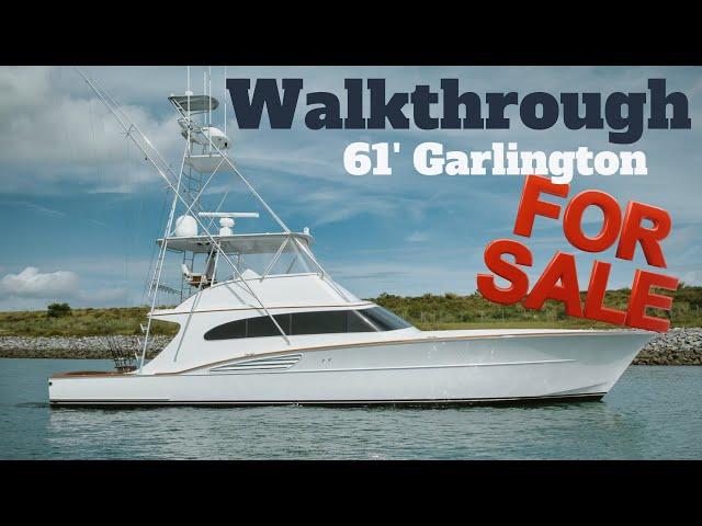 61 Ft Garlington Sportfishing Boat For Sale - Yacht Walkthrough