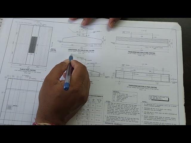 Longitudinal & transverse direction in civil engineering Drawing learning of flyover &MNB