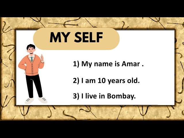 Essay on Myself in English /15 lines essay on Myself in English/ essay in English