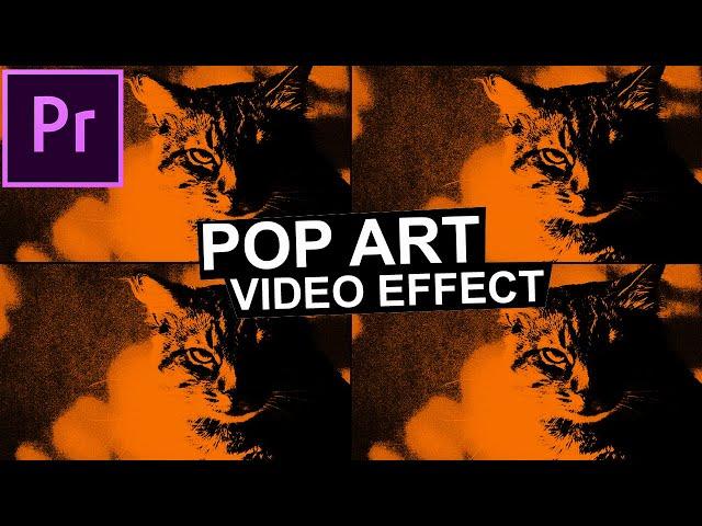 How to create a Pop Art Video Effect in Adobe Premiere Pro CC!