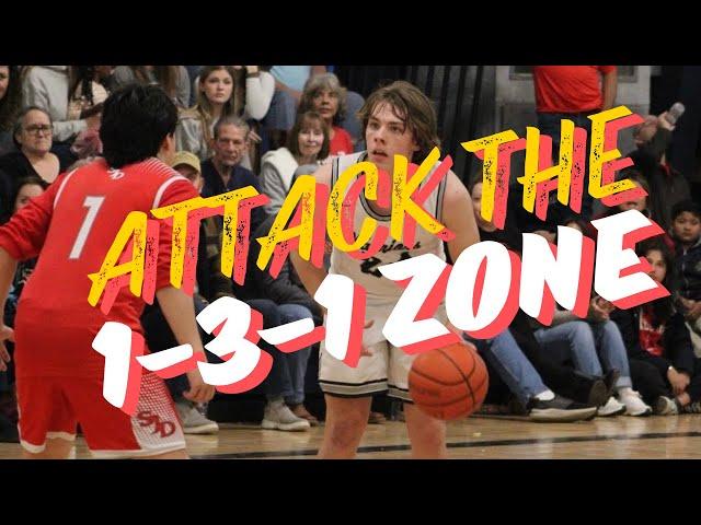 How to Beat a 1-3-1 Zone Defense - How we’re getting post feeds, corner 3’s and straight line Drives