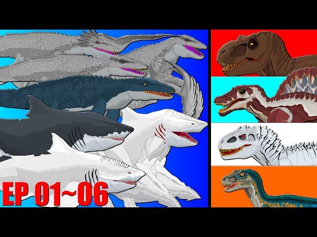 Super hero dinosaurs! Protect Jurassic World! (ep 01~06 full version)