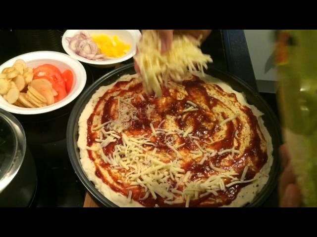 Vegetable Pizza Topping Recipe - آموزش چیدمان پیتزای گیاهی