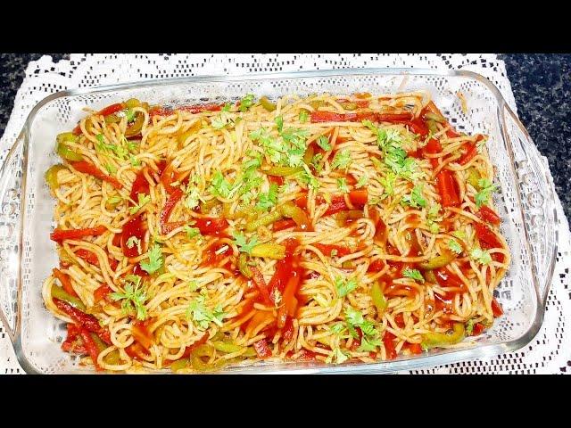 Easy And Simple Vegetable Spaghetti Recipe | Tasty Spaghetti Recipe By Zarmeen Kitchen |