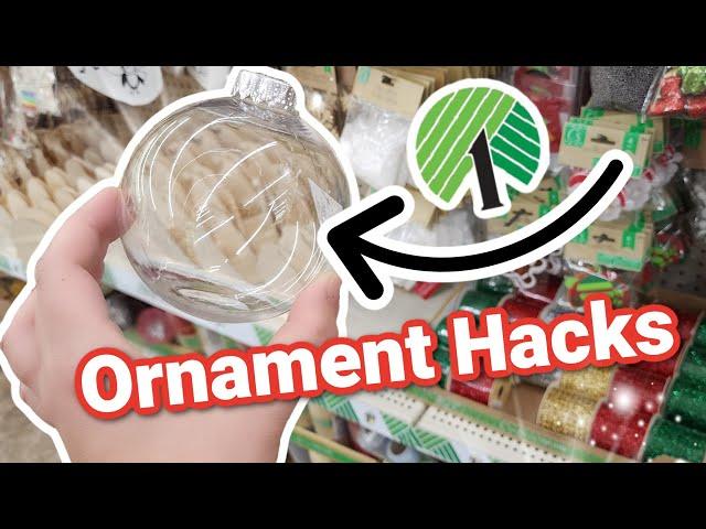 Grab $1 Ornaments From Dollar Tree for these UNBELIEVABLE HACKS! (genius DIYS you need to see!)